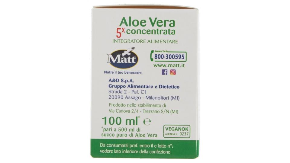 Matt Erboristeria Aloe Vera 5x Concentrata Gusto Ananas 10 Flaconcini