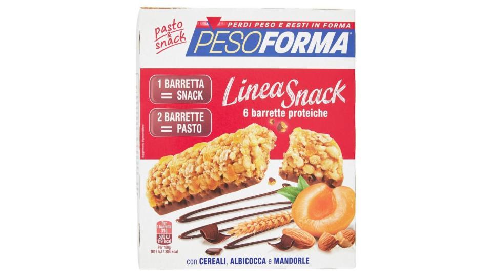 Pesoforma Linea Snack Barrette Proteiche Con Cereali, Albicocca E Mandorle