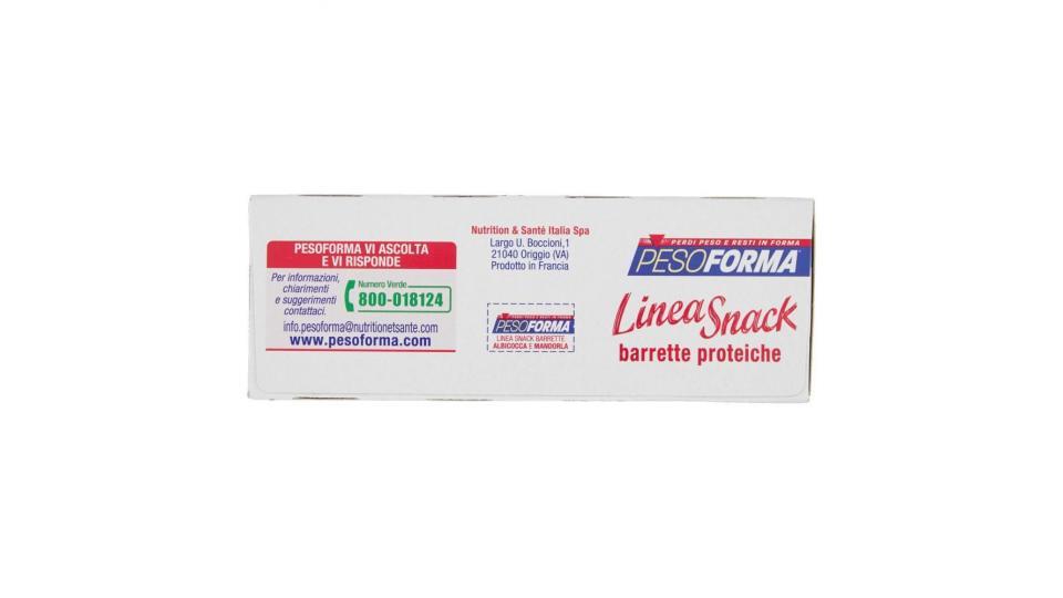 Pesoforma Linea Snack Barrette Proteiche Con Cereali, Albicocca E Mandorle