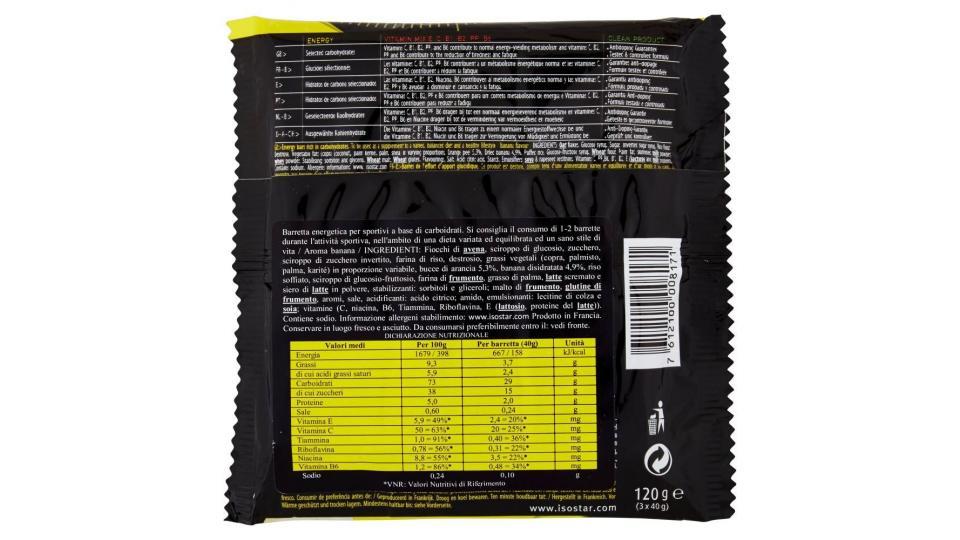 Isostad Sport Bar Banana Flavour