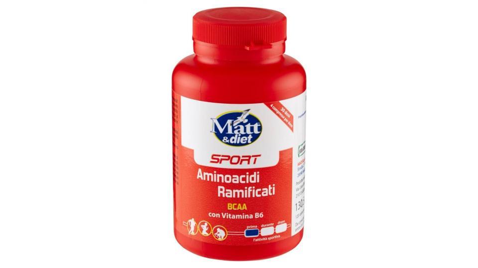 Matt&diet Sport Aminoacidi Ramificati Bcaa Con Vitamina B6 120 Compresse