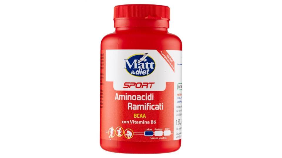 Matt&diet Sport Aminoacidi Ramificati Bcaa Con Vitamina B6 120 Compresse