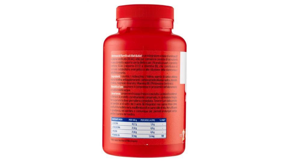 Matt&diet Sport Aminoacidi Ramificati Bcaa Con Vitamina B6 120 Compresse