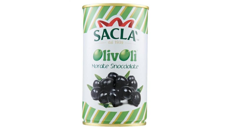 Saclà - Olivolì, Olive Morate Snocciolate, Olive Nere Snocciolate in Salamoia