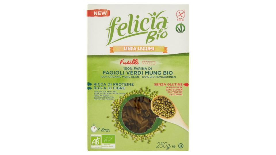 Felicia Bio, Linea Legumi Fusilli di farina di fagioli verdi Mung bio