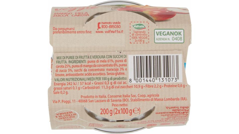 100% Frullato Veggie Mango Mela Zucca Carota