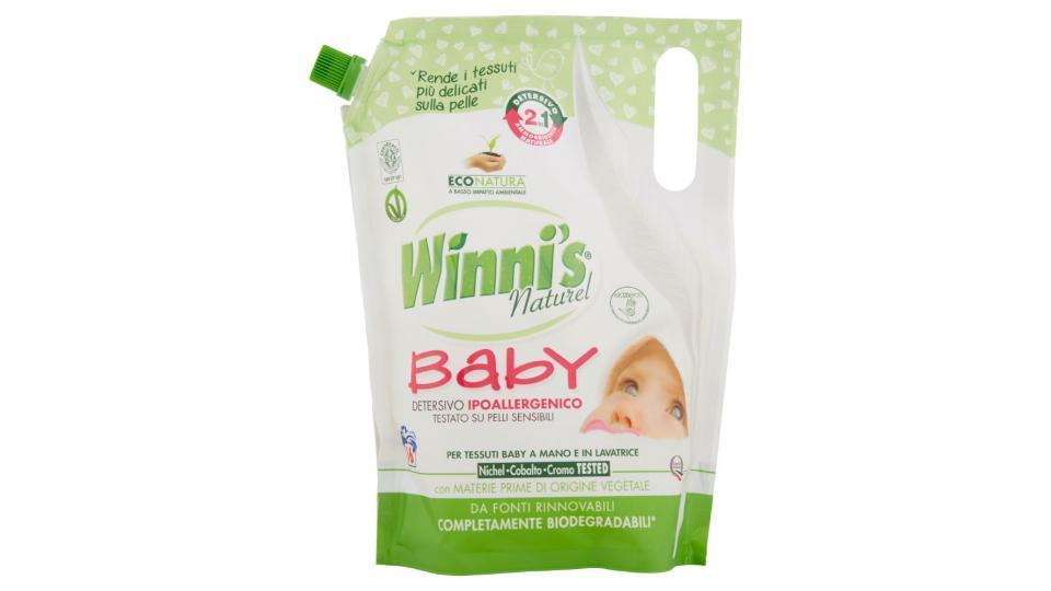 Winni's Baby Detersivo Ipoallergenico per Tessuti Baby a Mano e in Lavatrice