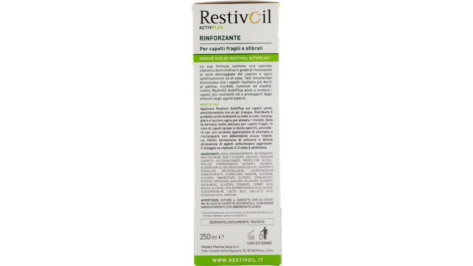 RestivOil, Rinforzante ActivPlus cute sensibile capelli fragili e sfibrati olio-shampoo
