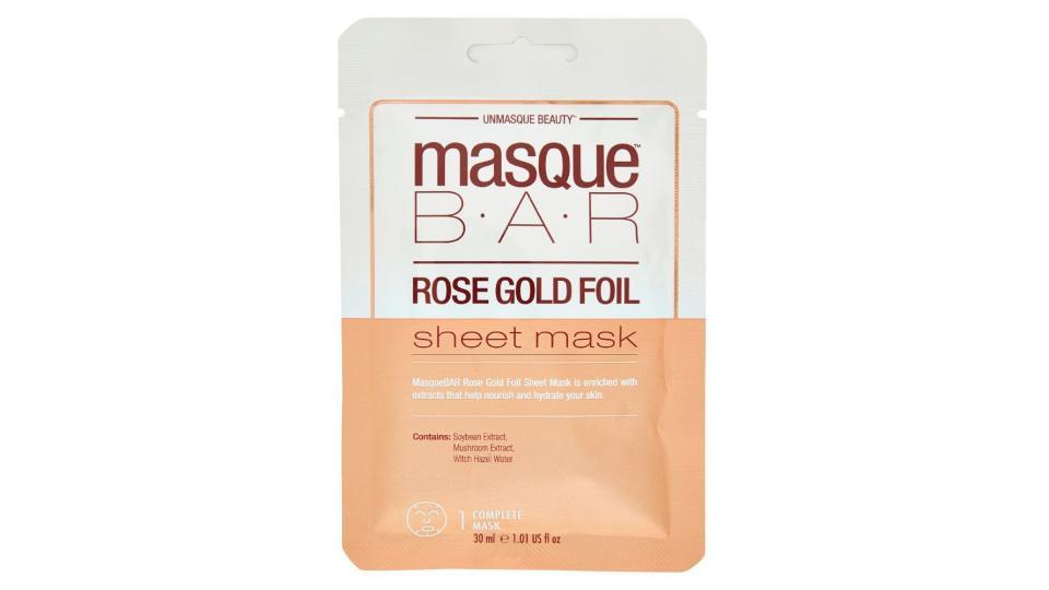 Masque BAR, Rose Gold Foil sheet mask