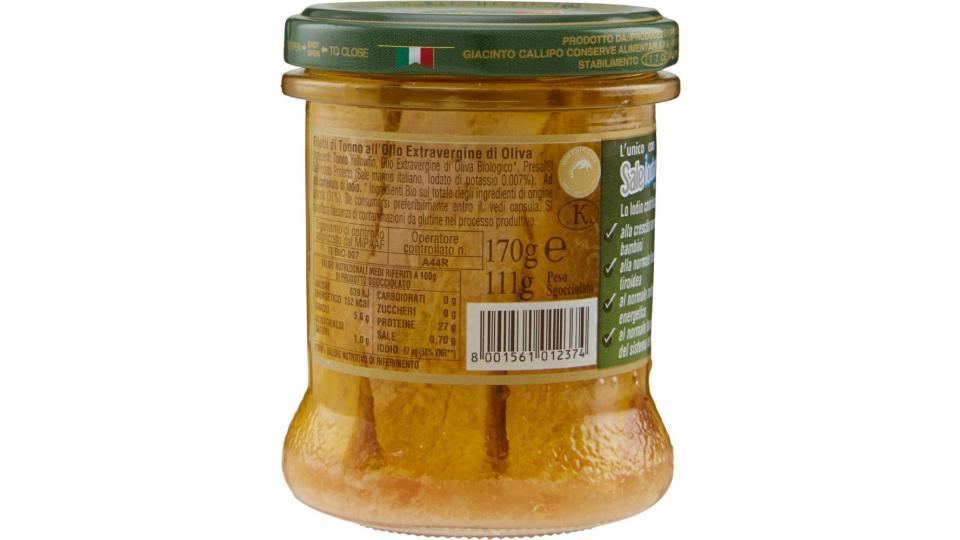 Giacinto Callipo Filetti Tonno Callipo all'Olio Extravergine Bio, Vaso Vetro