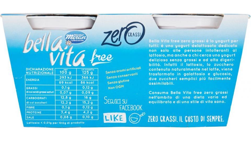 Merano, Bella Vita Free zero grassi yogurt magro alle more e mirtilli