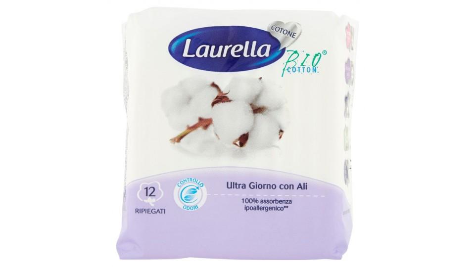 Laurella, Cotone Bio ultra giorno assorbenti con ali ripiegati