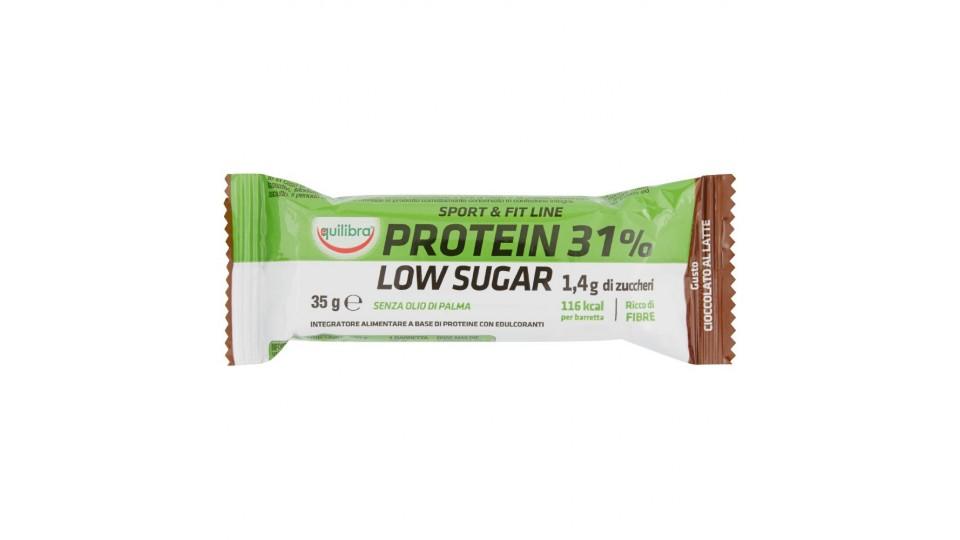 Equilibra, Sport & Fit Line Protein 31% Low Sugar gusto cioccolato al latte