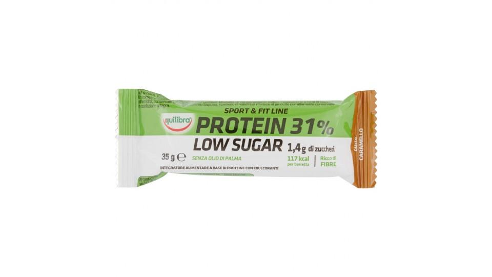 Equilibra, Sport & Fit Line Protein 31% Low Sugar gusto caramello