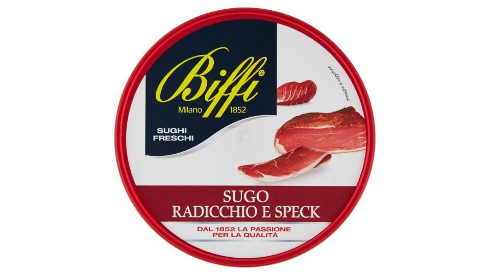 Biffi, sugo radicchio e speck