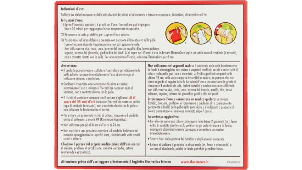 ThermaCare, fasce autoriscaldanti dolore localizzato