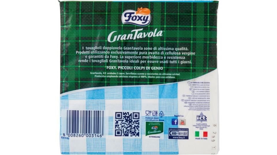 Foxy, GranTavola Scozzesi tovaglioli doppiovelo