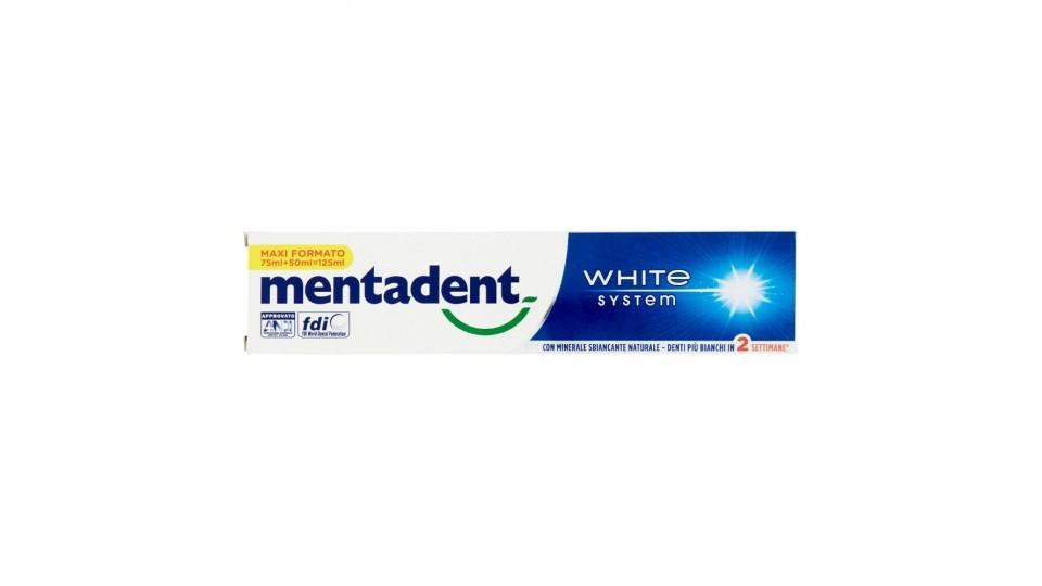 Mentadent, White System dentifricio