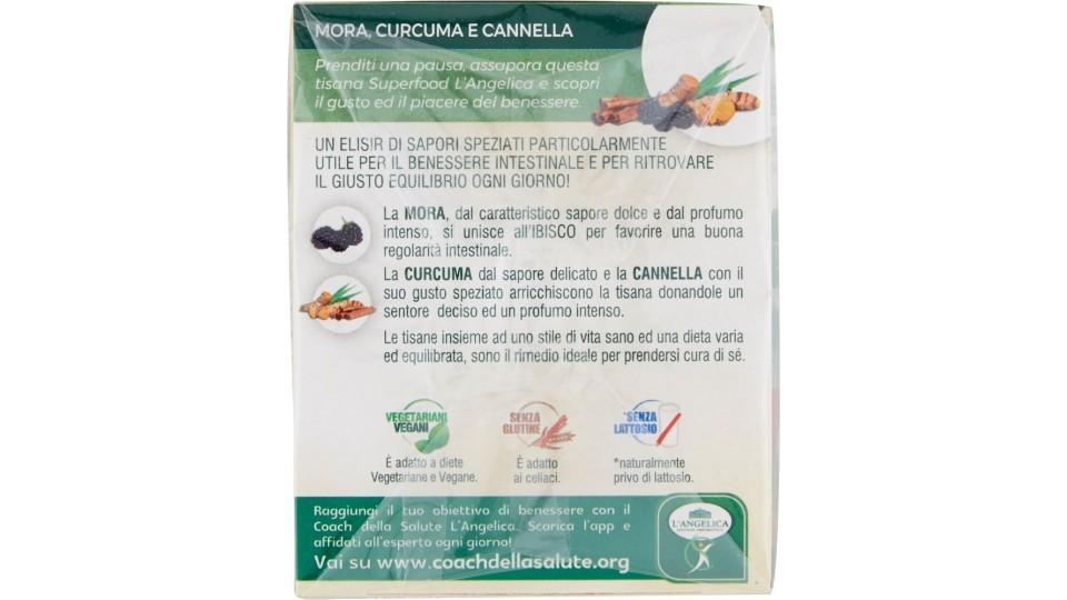 L'Angelica, Le Tisane Superfood Mora Curcuma & Cannella 18 filtri