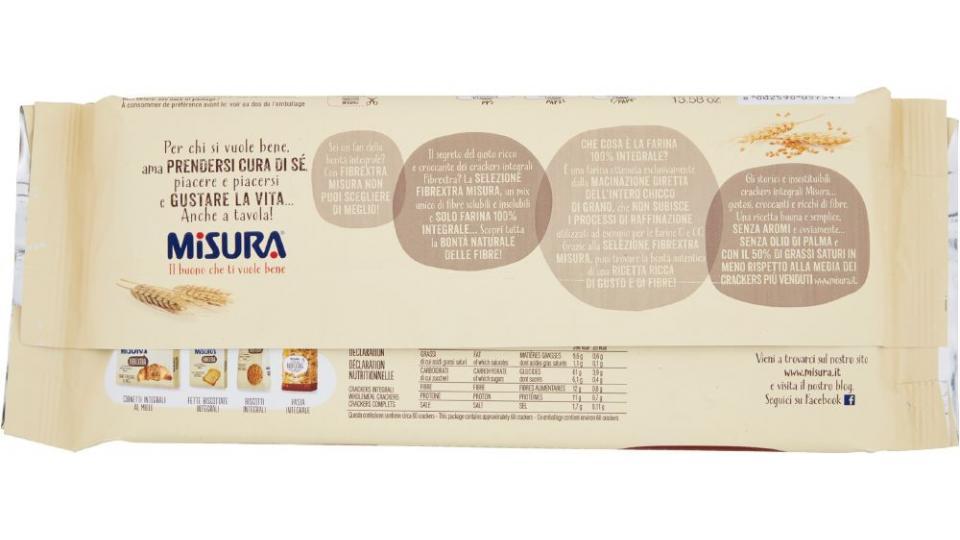 Misura - Fibrextra, Crackers Integrali