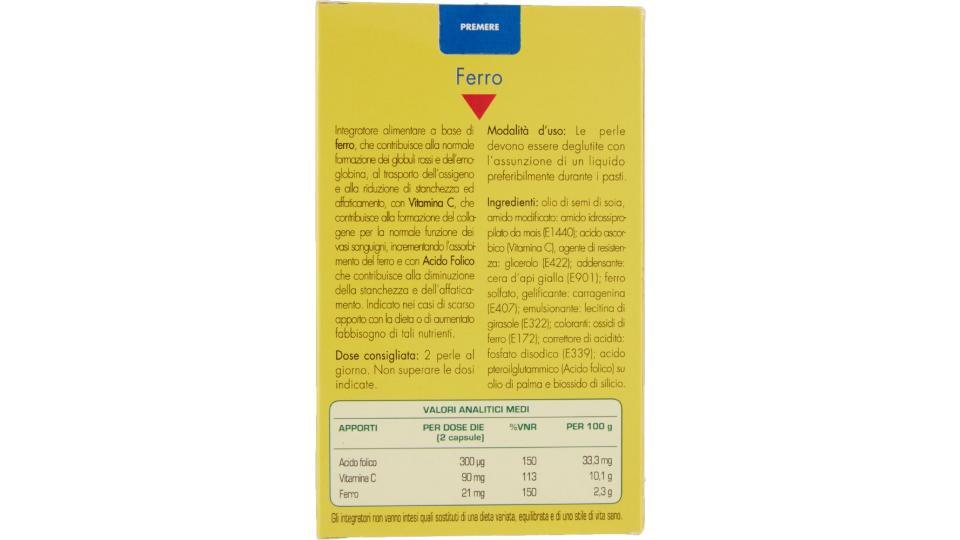 Equilibra, Ferro Vitamina C + Acido folico 60 vegicaps®