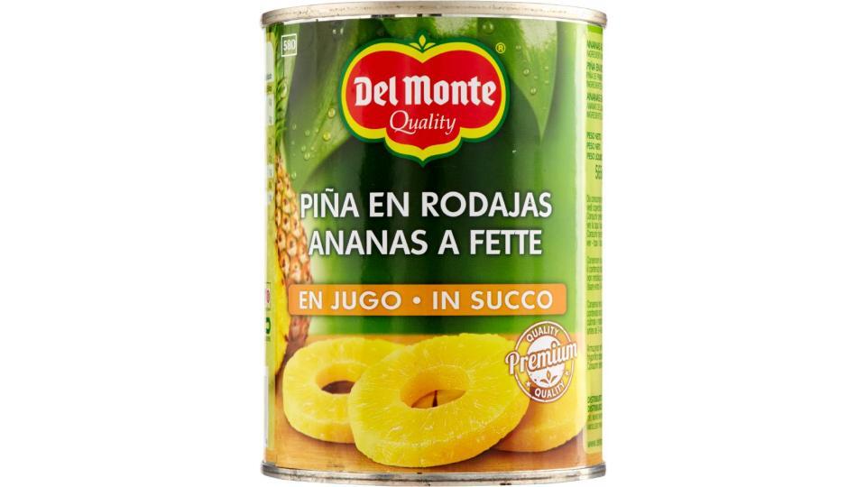 Del Monte, ananas a fette in succo