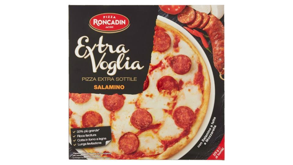 Roncadin, Extra Voglia Pizza Extra Sottile salamino surgelata