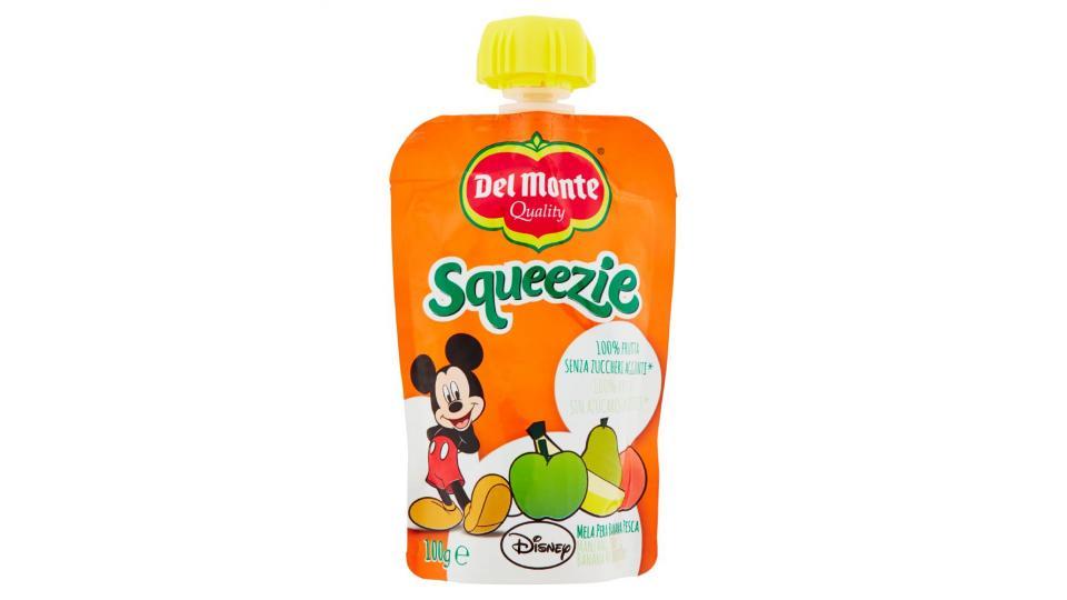 Del Monte, Squeezie mela pera banana pesca Disney