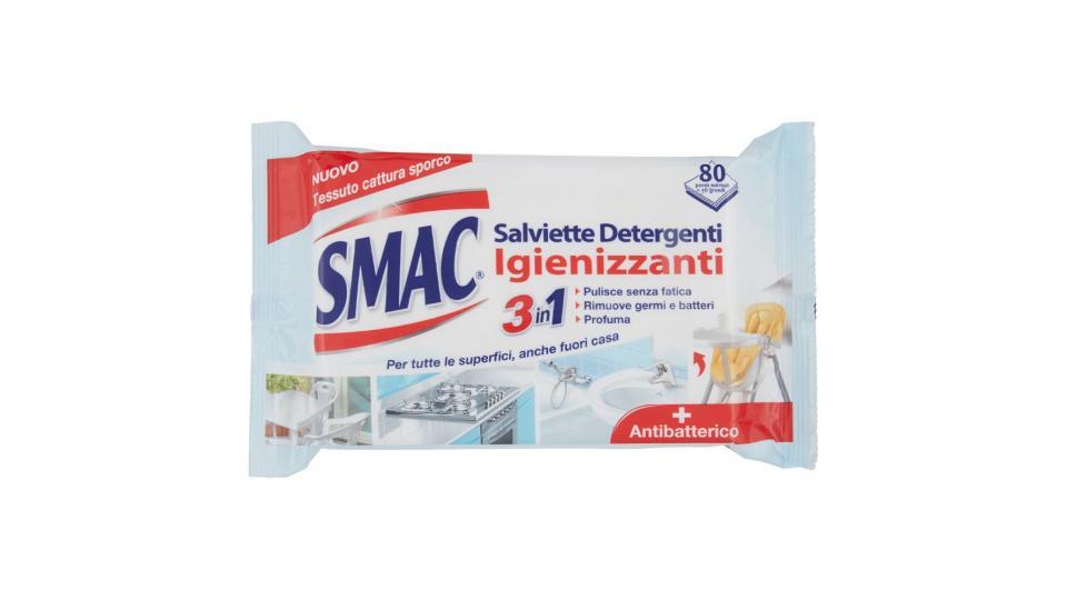 Smac Salviettine detergenti igienizzanti 3in1