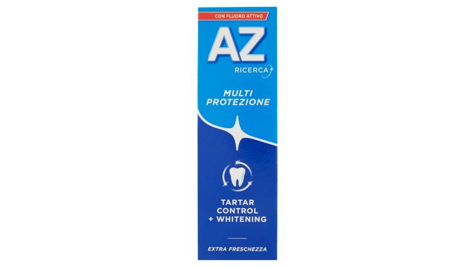 AZ, Ricerca Multi Protezione tartar control + whitening dentifricio