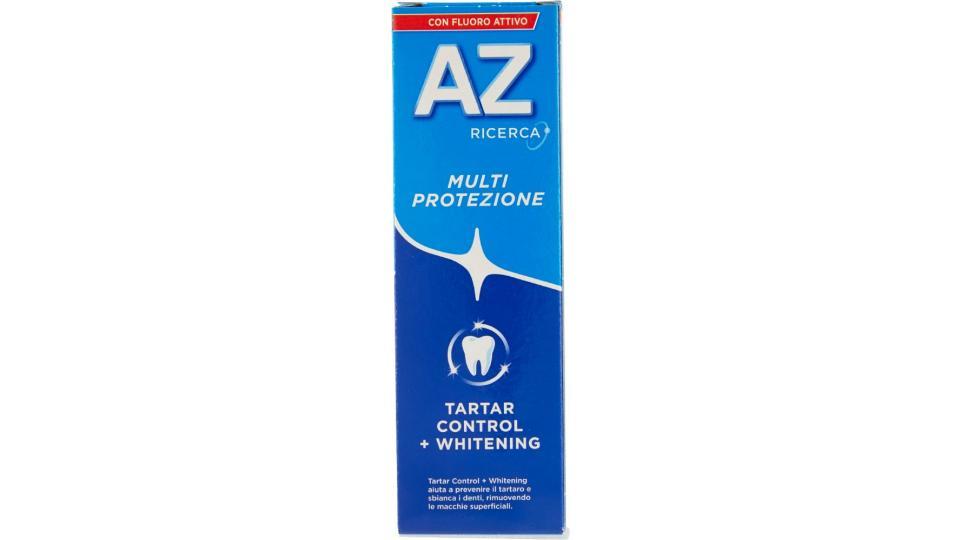 AZ, Ricerca Multi Protezione tartar control + whitening dentifricio