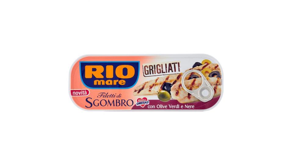Rio Mare - Filetti Di Sgombro Grigliati Con Olive Verdi E Nere, Ricco Di Omega 3
