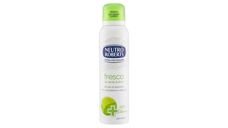 Neutro Roberts, Fresco tè verde & lime deodorante spray