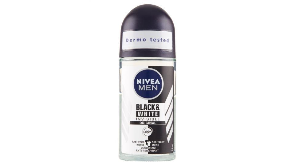 Nivea, Men Invisible For Black & White Original deodorante roll-on