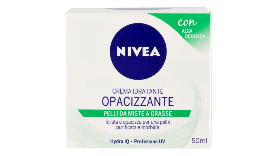 Nivea Aqua Effect Crema idratante opacizzante con Estratti di Alga Oceanica & Hydra IQ, per pelli da miste a grasse