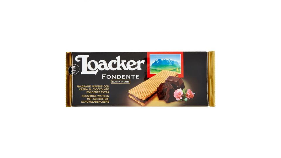 Loacker - Fondente, Fragranti Wafers con Crema al Cioccolato Fondente Extra