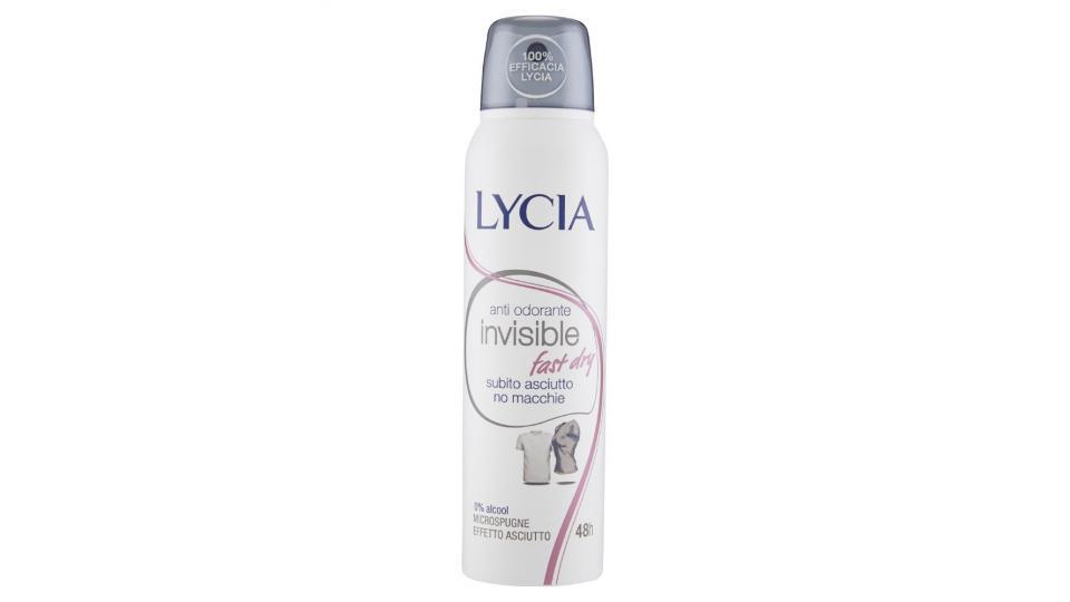 Lycia, Invisible Fast Dry deodorante spray