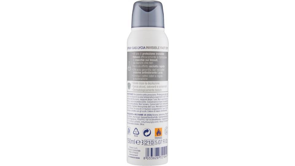 Lycia, Invisible Fast Dry deodorante spray