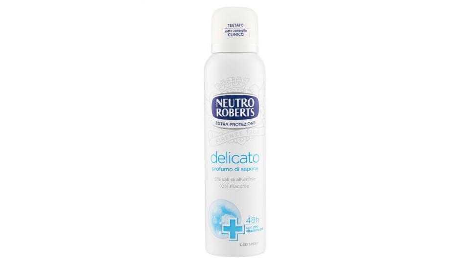 Neutro Roberts, Delicato profumo di sapone deodorante spray