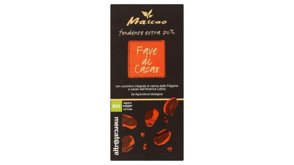 Altromercato Bio, Mascao fondente extra 70% fave di cacao