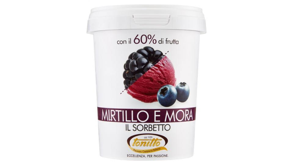 Tonitto, il Sorbetto mirtillo e mora