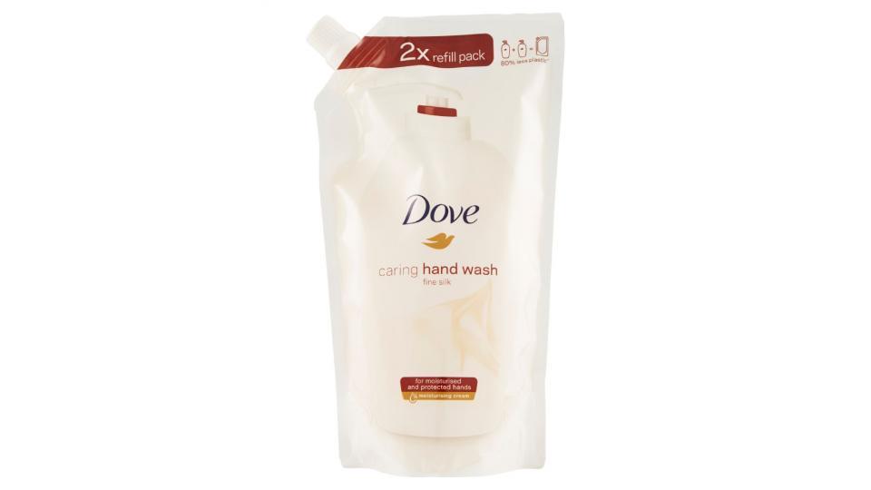 Dove, caring hand wash fine silk detergente cremoso ricarica