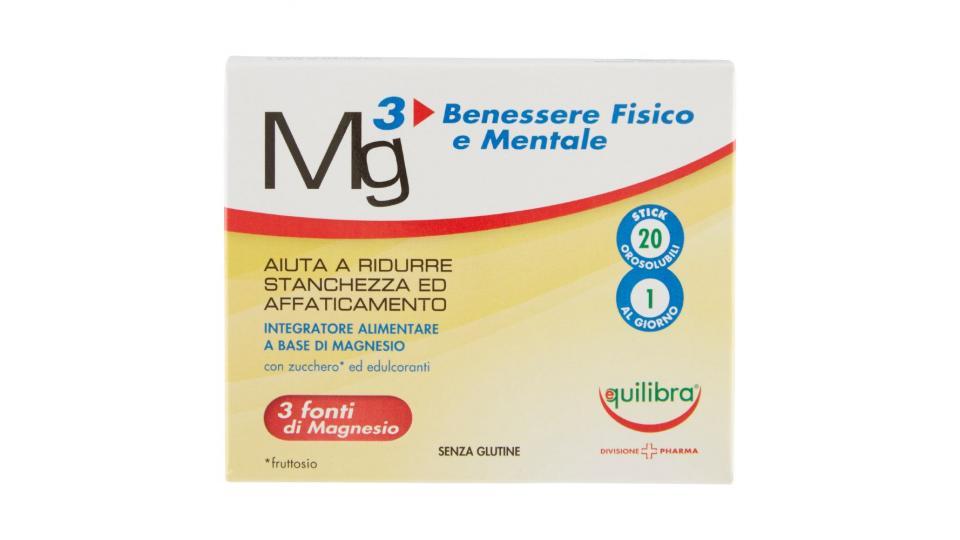 Equilibra, Mg3 Benessere Fisico e Mentale 20 stick orosolubili