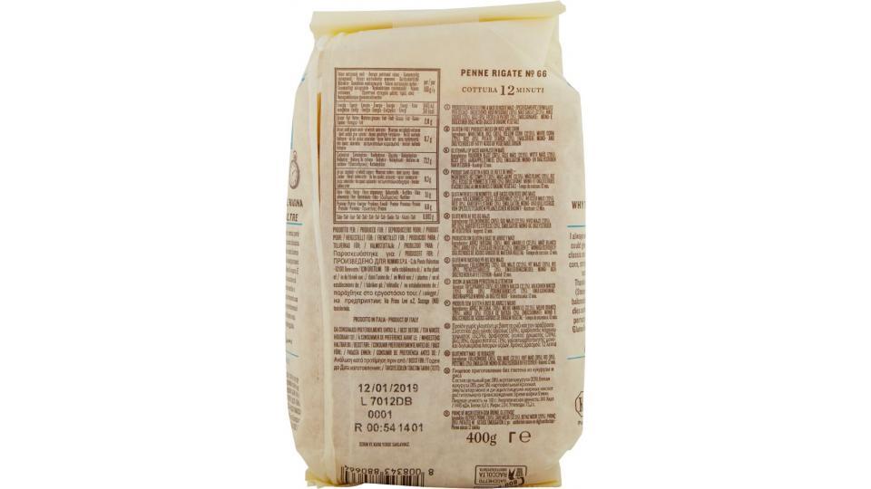 Rummo, Senza Glutine Penne Rigate n. 66 pasta di riso integrale mais bianco e mais giallo