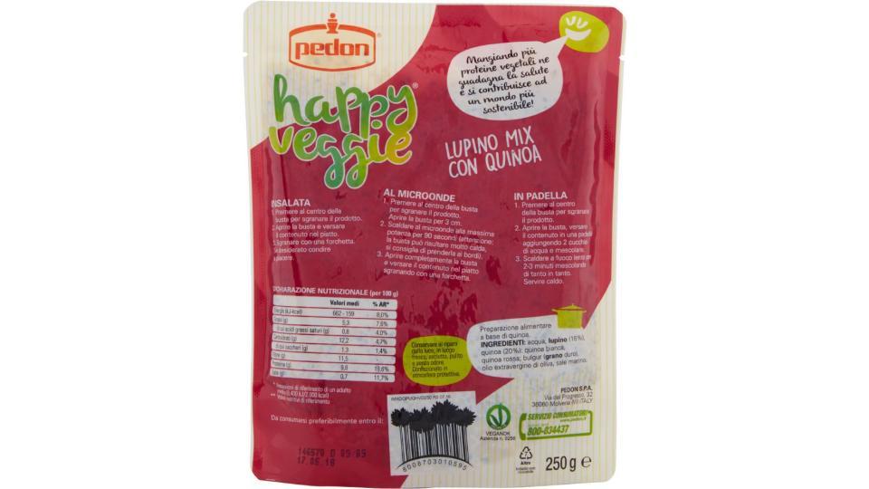 Pedon, Happy Veggie lupino mix con quinoa