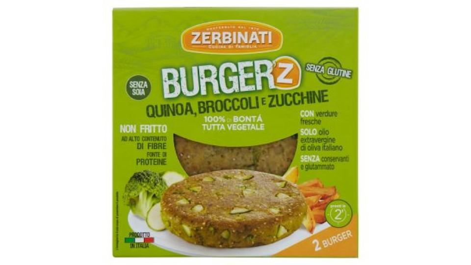 Zerbinati Burger con quinoa, broccoli e zucchine