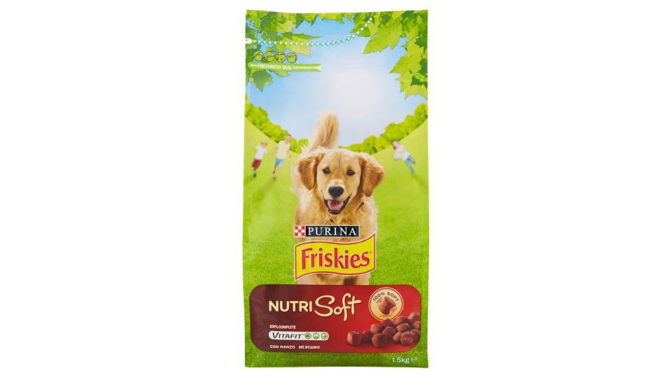 Purina, cane Friskies Nutri Soft Vitafit alimento con manzo