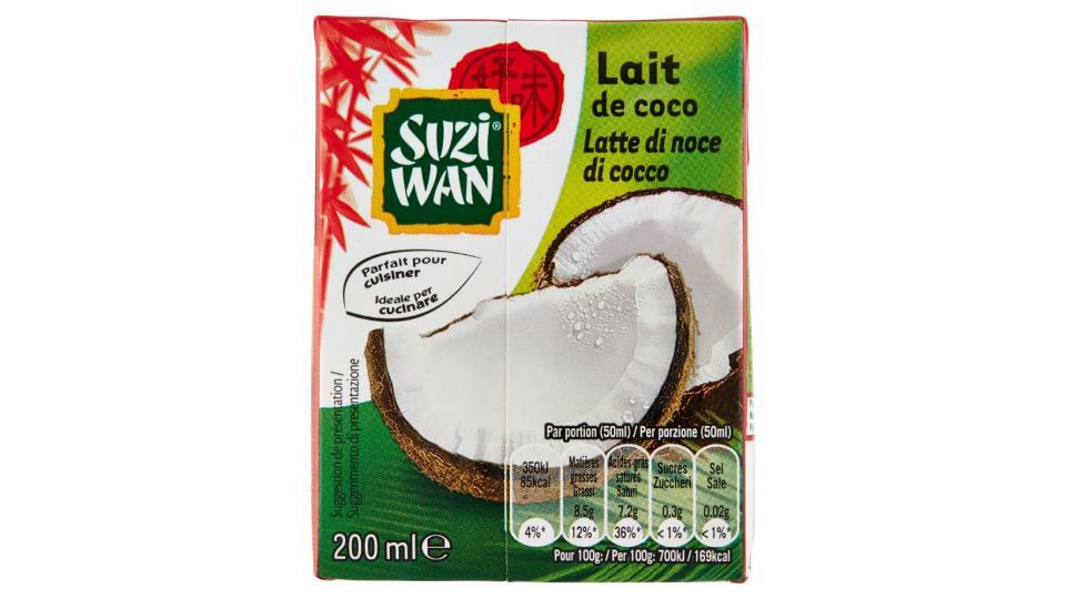 Suzi Wan, latte di noce di cocco