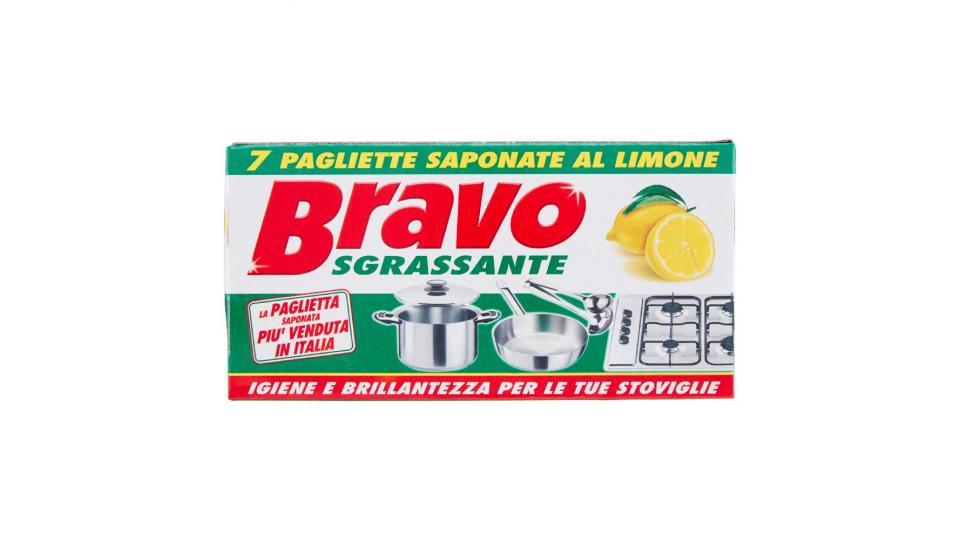 Bravo, sgrassante pagliette saponate al limone