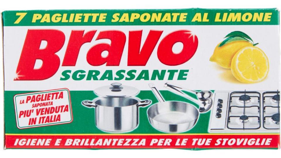 Bravo, sgrassante pagliette saponate al limone